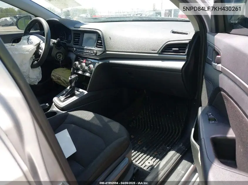 2019 Hyundai Elantra Sel VIN: 5NPD84LF7KH430261 Lot: 41992594