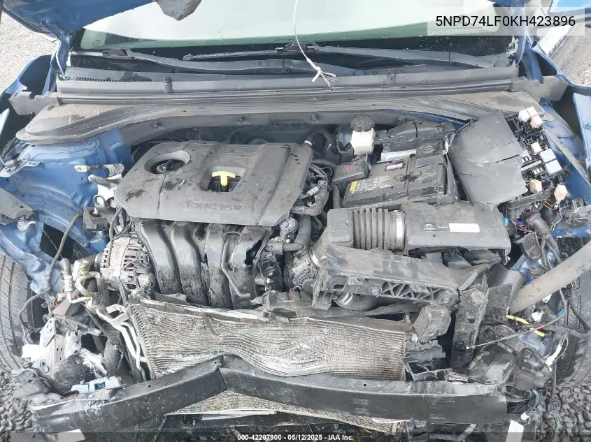 2019 Hyundai Elantra Se VIN: 5NPD74LF0KH423896 Lot: 42207900