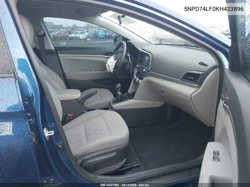 2019 Hyundai Elantra Se VIN: 5NPD74LF0KH423896 Lot: 42207900