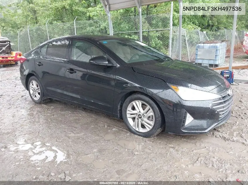 2019 Hyundai Elantra Sel VIN: 5NPD84LF3KH497536 Lot: 42207993