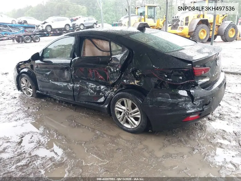 2019 Hyundai Elantra Sel VIN: 5NPD84LF3KH497536 Lot: 42207993