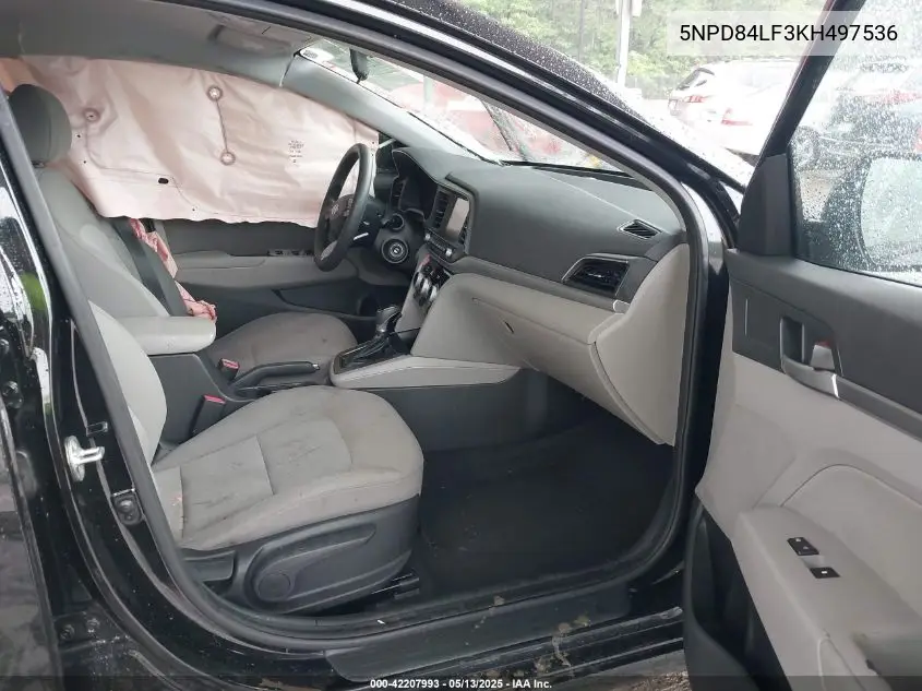 2019 Hyundai Elantra Sel VIN: 5NPD84LF3KH497536 Lot: 42207993