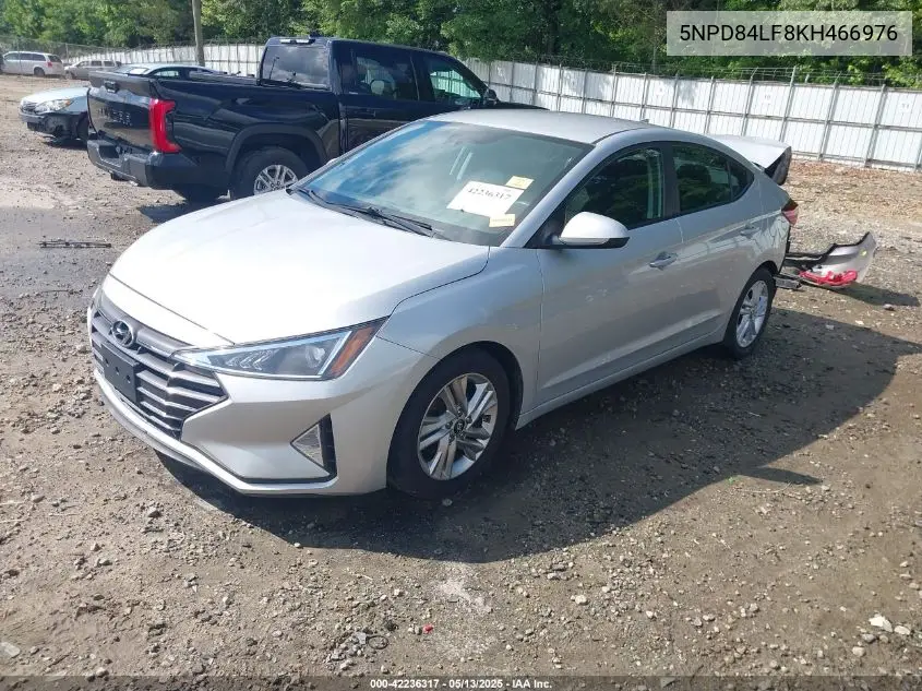 2019 Hyundai Elantra Sel VIN: 5NPD84LF8KH466976 Lot: 42236317
