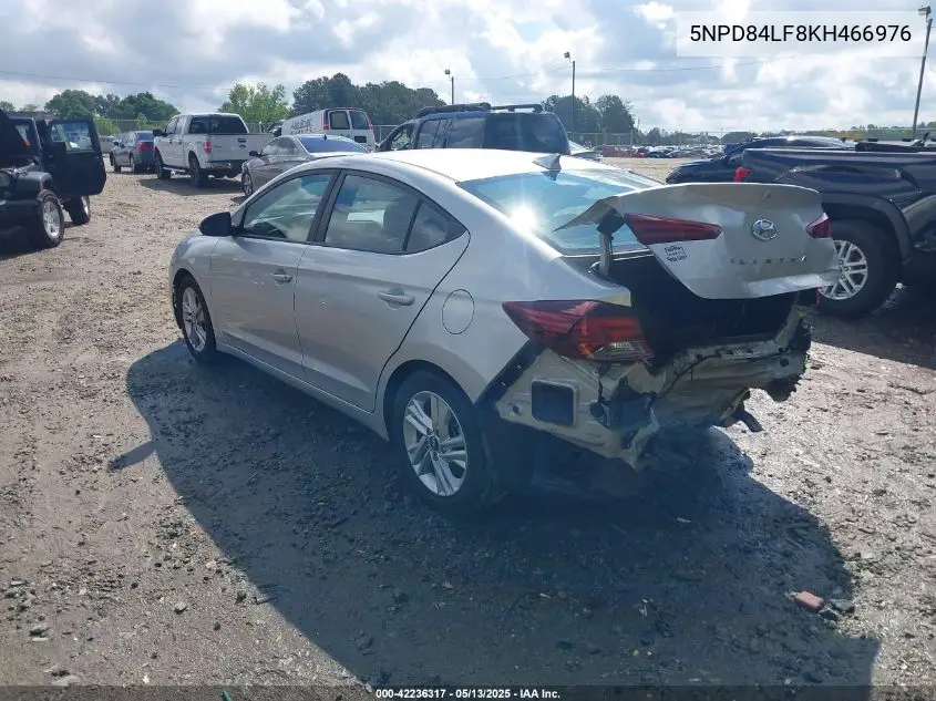 2019 Hyundai Elantra Sel VIN: 5NPD84LF8KH466976 Lot: 42236317