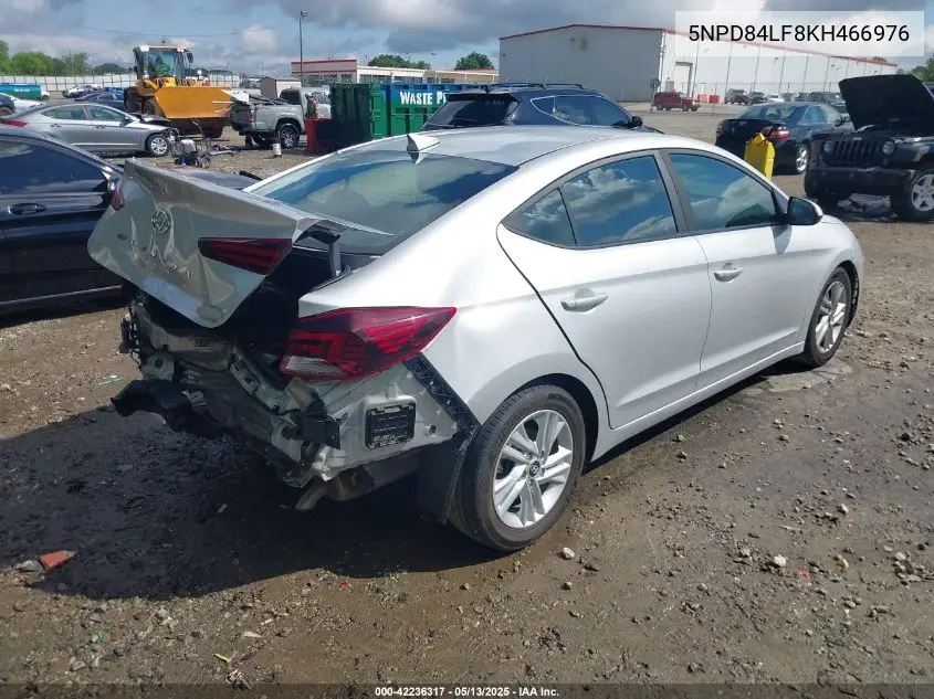2019 Hyundai Elantra Sel VIN: 5NPD84LF8KH466976 Lot: 42236317