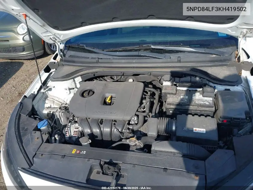 2019 Hyundai Elantra Sel VIN: 5NPD84LF3KH419502 Lot: 42594176