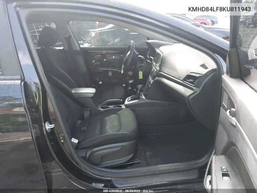 2019 Hyundai Elantra Sel VIN: KMHD84LF8KU811943 Lot: 42606840