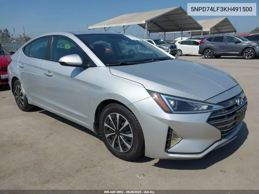 2019 Hyundai Elantra Se VIN: 5NPD74LF3KH491500 Lot: 42612862