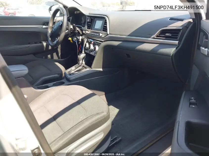 2019 Hyundai Elantra Se VIN: 5NPD74LF3KH491500 Lot: 42612862