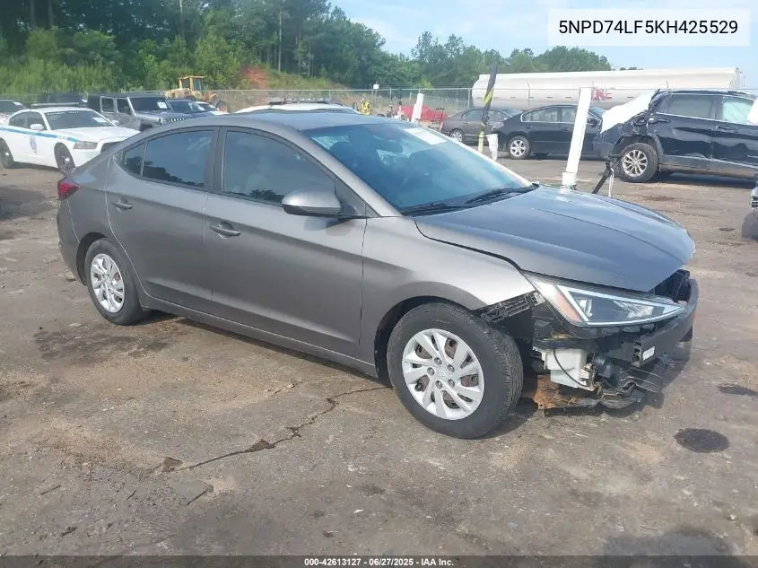 2019 Hyundai Elantra Se VIN: 5NPD74LF5KH425529 Lot: 42613127