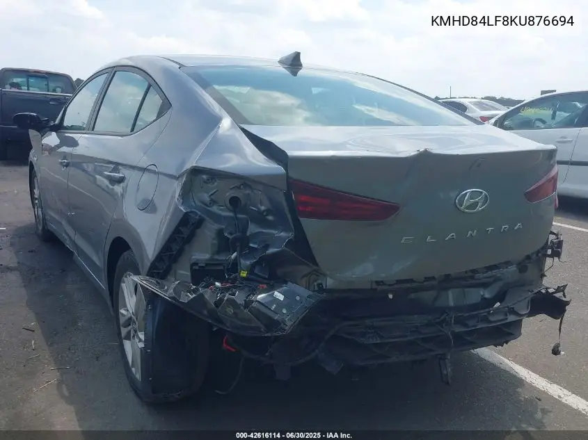 2019 Hyundai Elantra Value Edition VIN: KMHD84LF8KU876694 Lot: 42616114