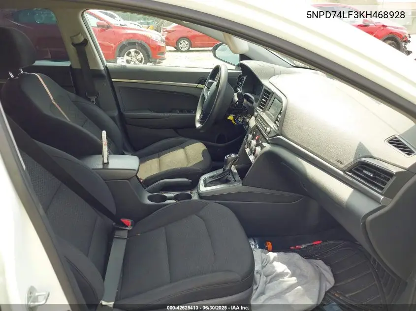 2019 Hyundai Elantra Se VIN: 5NPD74LF3KH468928 Lot: 42625413