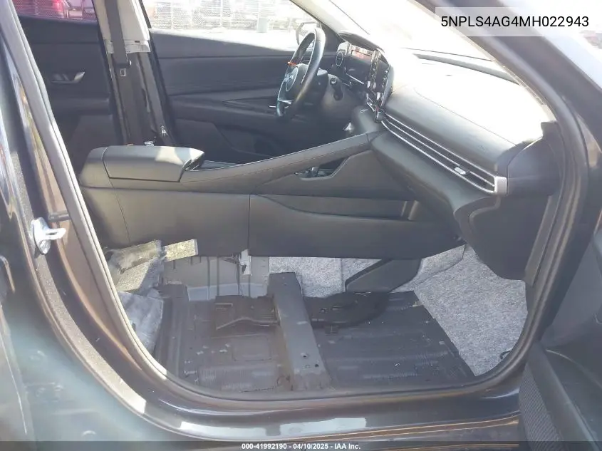 2021 Hyundai Elantra Sel VIN: 5NPLS4AG4MH022943 Lot: 41992190