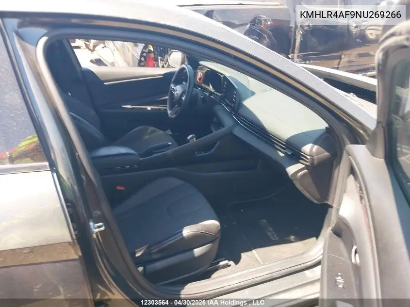 2022 Hyundai Elantra N Line VIN: KMHLR4AF9NU269266 Lot: 12303564