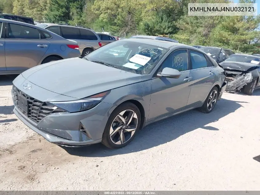 2022 Hyundai Elantra Limited VIN: KMHLN4AJ4NU032121 Lot: 42231833