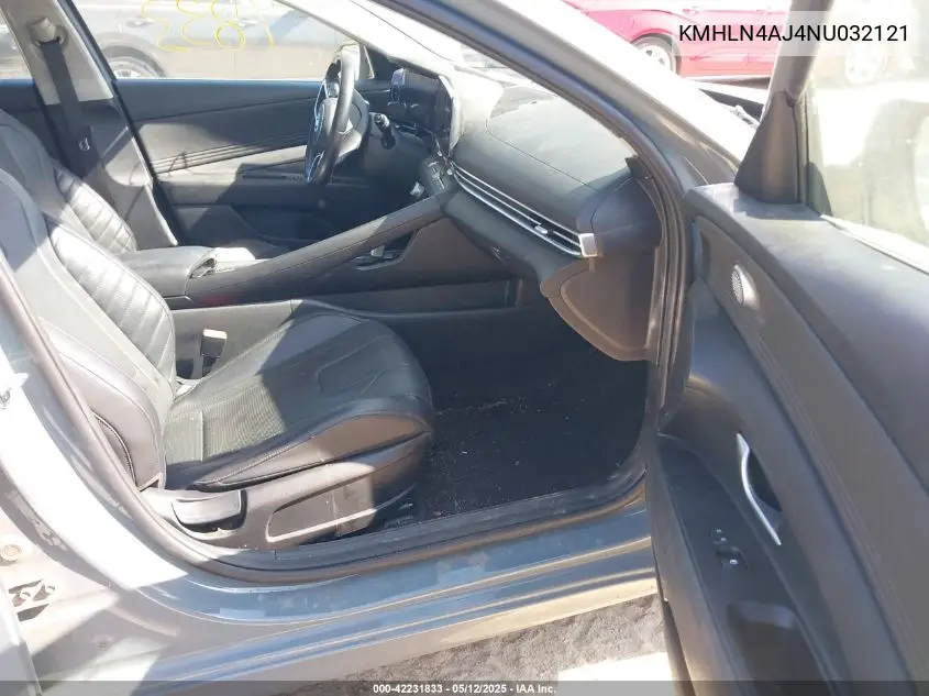 2022 Hyundai Elantra Limited VIN: KMHLN4AJ4NU032121 Lot: 42231833