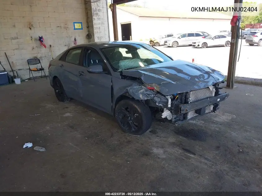 2022 Hyundai Elantra Blue VIN: 0KMHLM4AJ1NU02404 Lot: 42233728