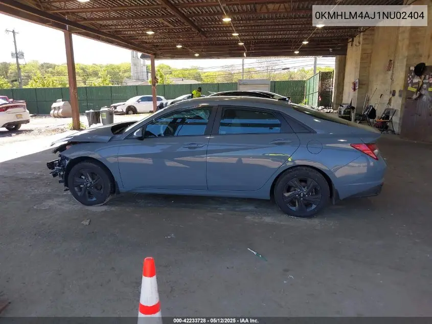 2022 Hyundai Elantra Blue VIN: 0KMHLM4AJ1NU02404 Lot: 42233728