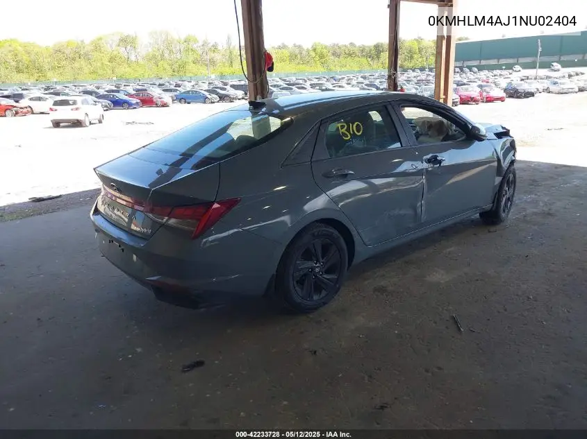 2022 Hyundai Elantra Blue VIN: 0KMHLM4AJ1NU02404 Lot: 42233728