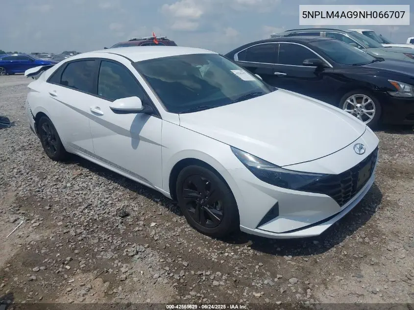 2022 Hyundai Elantra Sel VIN: 5NPLM4AG9NH066707 Lot: 42565629