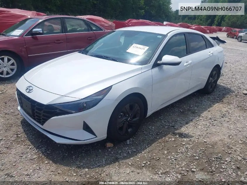 2022 Hyundai Elantra Sel VIN: 5NPLM4AG9NH066707 Lot: 42565629