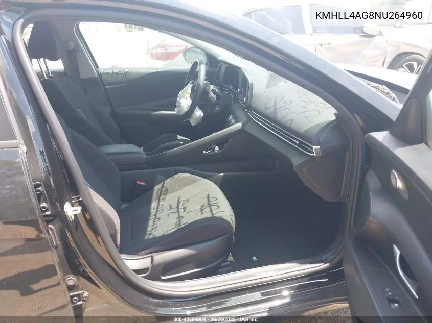 2022 Hyundai Elantra Se VIN: KMHLL4AG8NU264960 Lot: 42594904