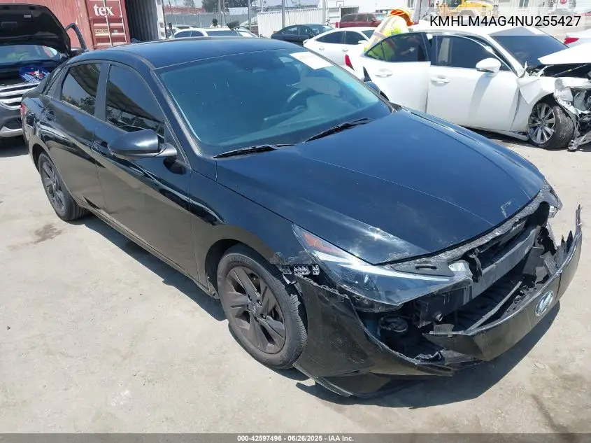 2022 Hyundai Elantra Sel VIN: KMHLM4AG4NU255427 Lot: 42597496