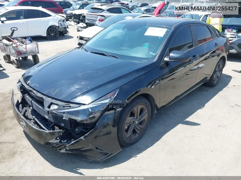 2022 Hyundai Elantra Sel VIN: KMHLM4AG4NU255427 Lot: 42597496