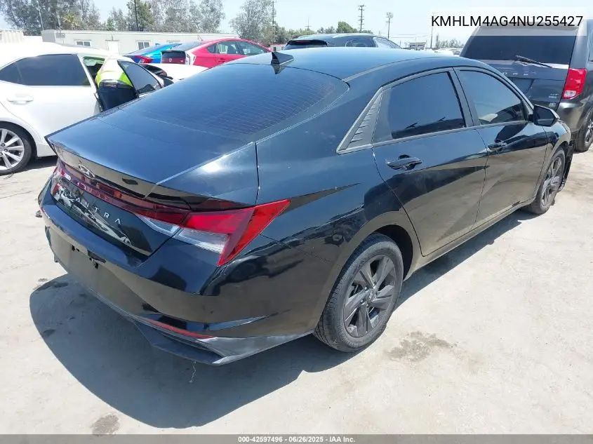 2022 Hyundai Elantra Sel VIN: KMHLM4AG4NU255427 Lot: 42597496