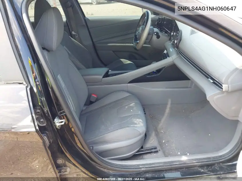 2022 Hyundai Elantra Sel VIN: 5NPLS4AG1NH060647 Lot: 42607209
