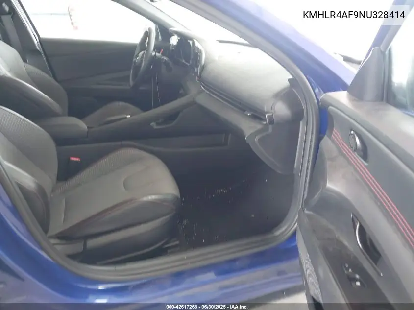 2022 Hyundai Elantra N Line VIN: KMHLR4AF9NU328414 Lot: 42617268