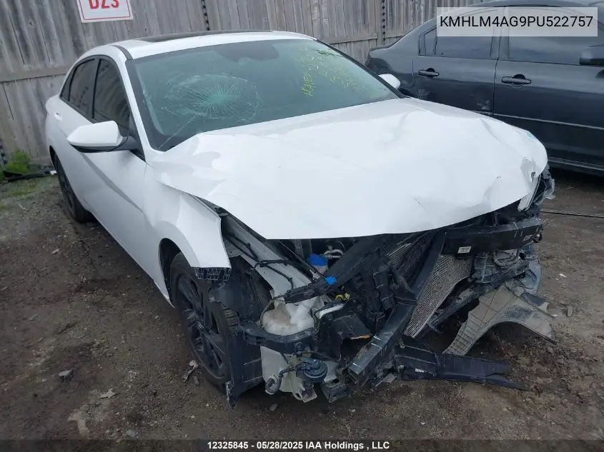 2023 Hyundai Elantra Sel VIN: KMHLM4AG9PU522757 Lot: 12325845