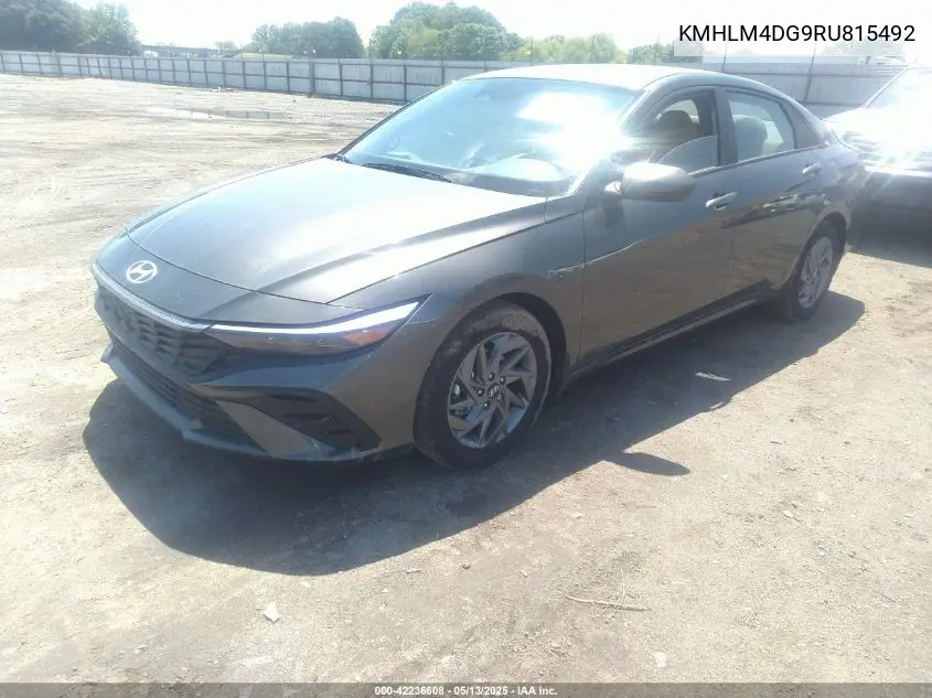 2024 Hyundai Elantra Sel VIN: KMHLM4DG9RU815492 Lot: 42236608