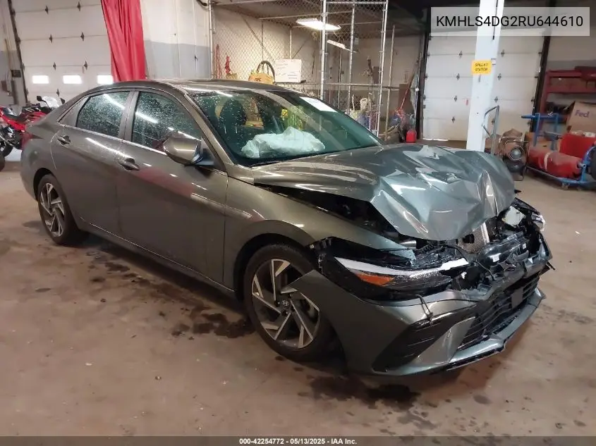 2024 Hyundai Elantra Sel VIN: KMHLS4DG2RU644610 Lot: 42254772