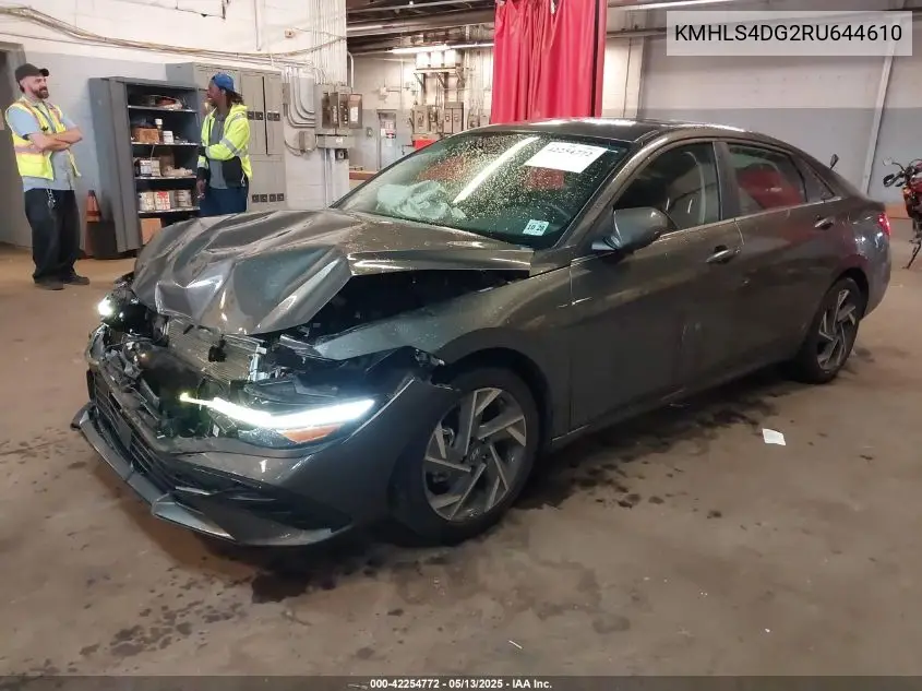 2024 Hyundai Elantra Sel VIN: KMHLS4DG2RU644610 Lot: 42254772