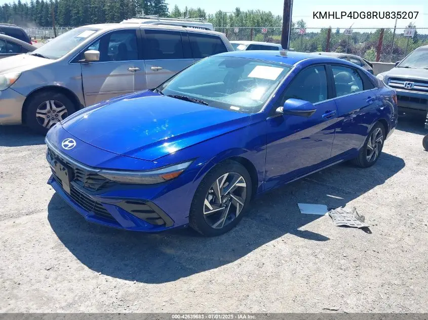 2024 Hyundai Elantra Limited VIN: KMHLP4DG8RU835207 Lot: 42639683