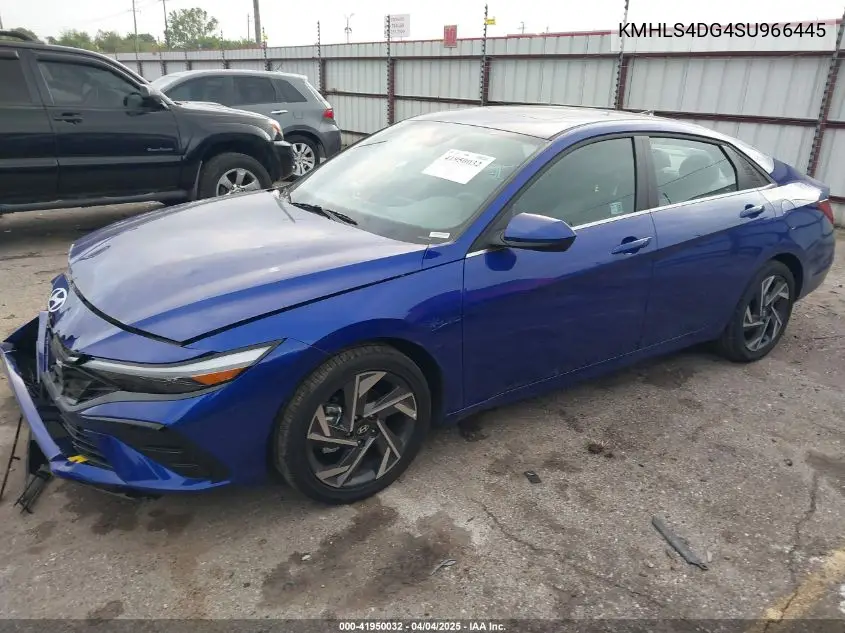 kmhls4dg4su966445 KMHLS4DG4SU966445 2025 Hyundai Elantra Sel Convenience