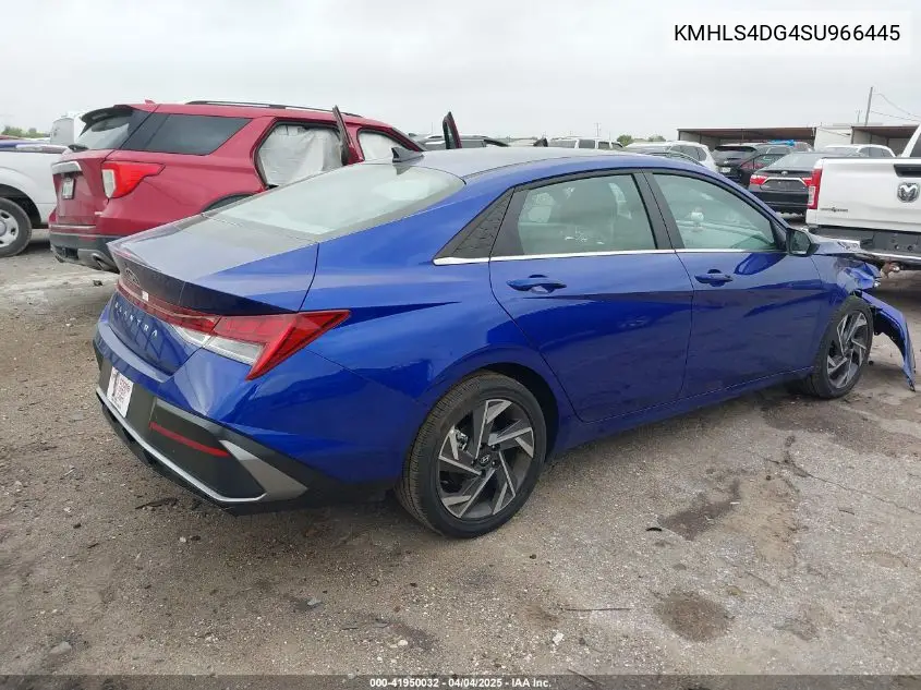 kmhls4dg4su966445 KMHLS4DG4SU966445 2025 Hyundai Elantra Sel Convenience