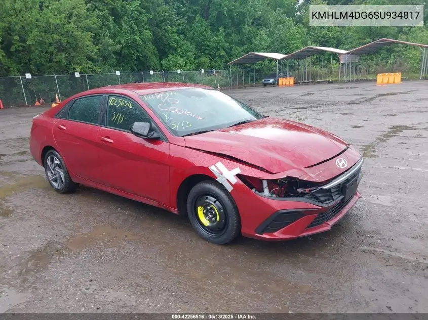 2025 Hyundai Elantra Sel Sport VIN: KMHLM4DG6SU934817 Lot: 42256516