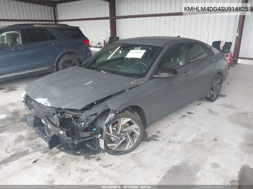 2025 Hyundai Elantra Sel Sport VIN: KMHLM4DG4SU914825 Lot: 42259616