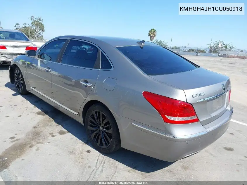 2012 Hyundai Equus Signature VIN: KMHGH4JH1CU050918 Lot: 42670717