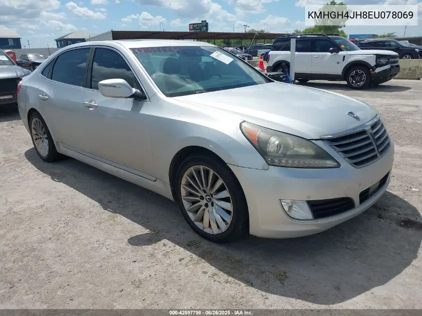 2014 Hyundai Equus Signature VIN: KMHGH4JH8EU078069 Lot: 42597798