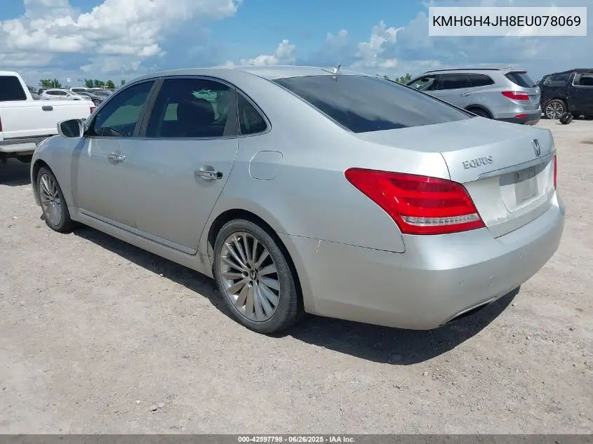 2014 Hyundai Equus Signature VIN: KMHGH4JH8EU078069 Lot: 42597798