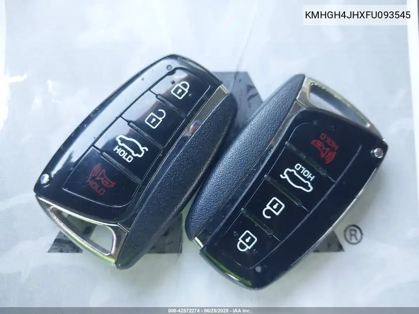 2015 Hyundai Equus Ultimate VIN: KMHGH4JHXFU093545 Lot: 42572274