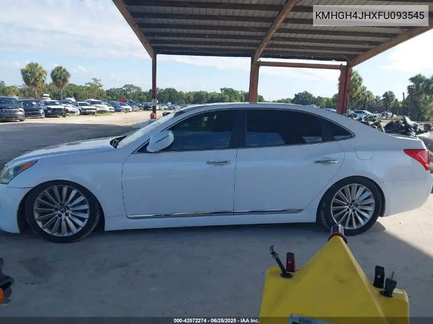 2015 Hyundai Equus Ultimate VIN: KMHGH4JHXFU093545 Lot: 42572274