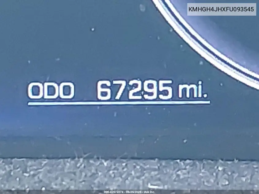 2015 Hyundai Equus Ultimate VIN: KMHGH4JHXFU093545 Lot: 42572274