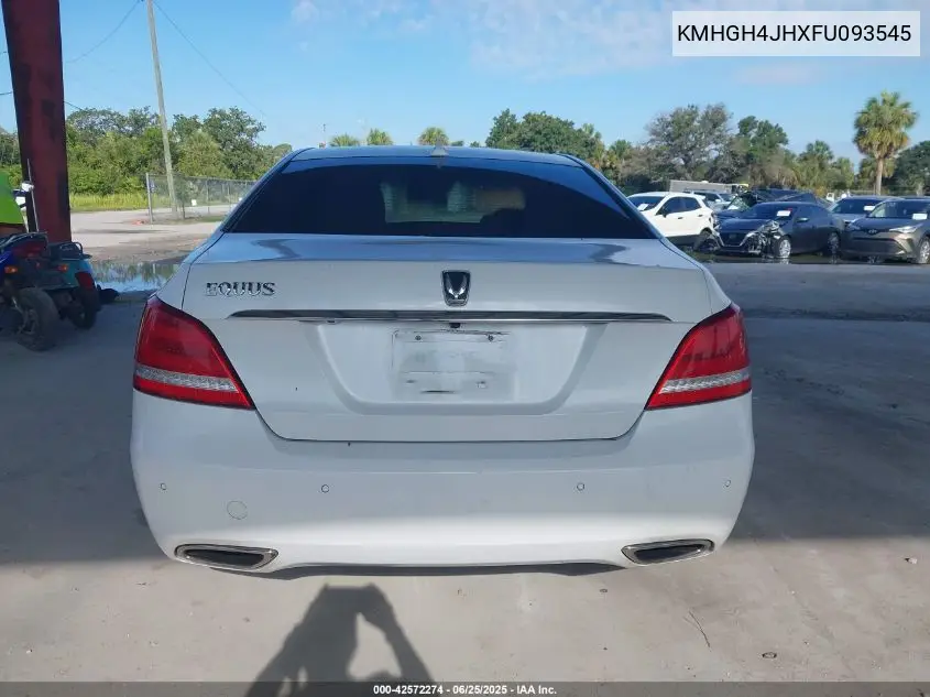 2015 Hyundai Equus Ultimate VIN: KMHGH4JHXFU093545 Lot: 42572274