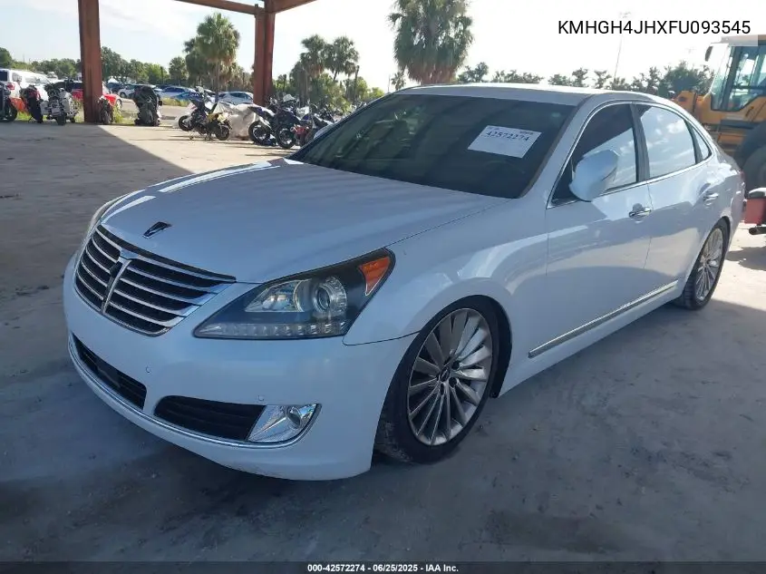 2015 Hyundai Equus Ultimate VIN: KMHGH4JHXFU093545 Lot: 42572274
