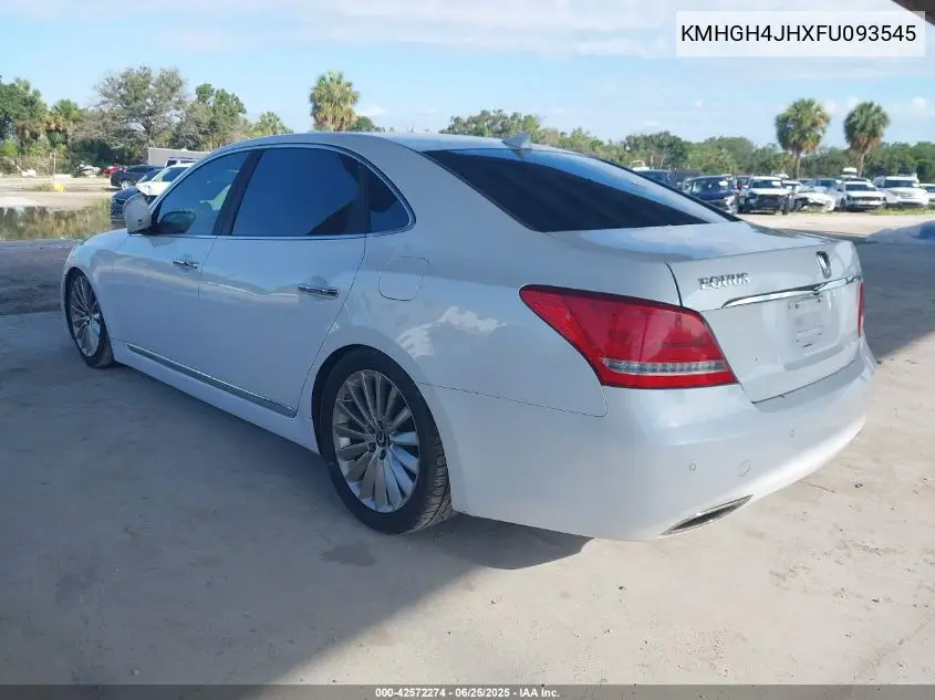 2015 Hyundai Equus Ultimate VIN: KMHGH4JHXFU093545 Lot: 42572274