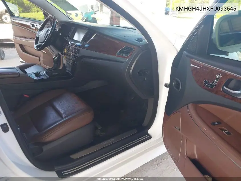 2015 Hyundai Equus Ultimate VIN: KMHGH4JHXFU093545 Lot: 42572274